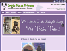 Tablet Screenshot of doggiefunandfitness.com